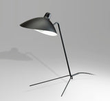 Bethel Black Table Lamp in Metal & Aluminum