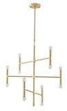 Bethel Satin Gold Chandelier in Iron