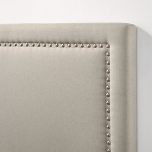 Intercon Zion Modern Upholstered King Bed UB-BR-ZONKNG-FOG-C UB-BR-ZONKNG-FOG-C