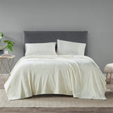 Madison Park Microlight Casual 100% Polyester Blanket W/ 1" Self Hem BL51-0616