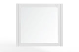 Alpine Furniture Stapleton Mirror, White 2090-06 White Mahogany Solids & Veneer 40 x 2 x 37