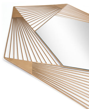 Zuo Modern Aspect Steel, MDF, Glass Modern Commercial Grade Mirror Gold Steel, MDF, Glass