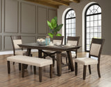 Alpine Furniture Brayden Dining Table 2019-01 Espresso Acacia Solids & Veneer 72 x 36 x 30