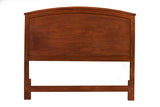 Alpine Furniture Baker Standard King Panel Bed, Mahogany 977-07EK Mahogany Mahogany Solids & Veneer 81 x 86 x 54