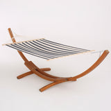 Richardson Outdoor Modern Hammock, Navy and White Stripes Noble House