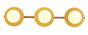 Bethel Brass Wall Sconce in Metal & Glass