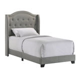 Intercon Rhyan Traditional Upholstered Twin Bed UB-BR-RHYTWN-SMK-C UB-BR-RHYTWN-SMK-C