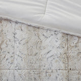 Madison Park Zuri Glam/Luxury 100% Polyester Faux Fur Comforter Set MP10-8012