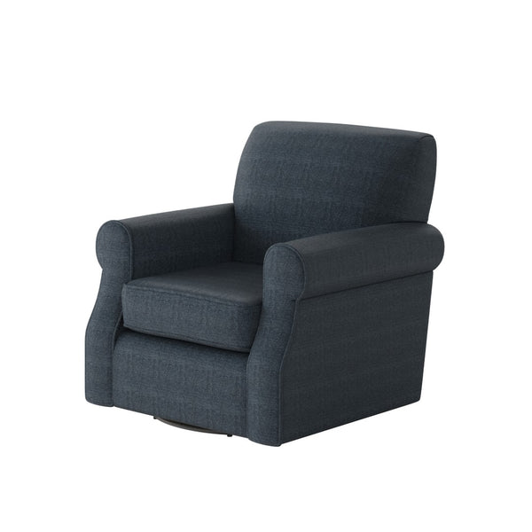 Fusion 602S-C Transitional Swivel Chair 602S-C Theron Indigo Swivel Chair