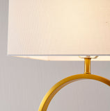 Bethel Gold Table Lamp in Metal & Marble