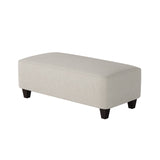 Fusion 100-C Transitional Cocktail Ottoman 100-C Truth or Dare Salt 49" Wide Cocktail Ottoman