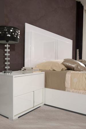 VIG Furniture Eastern King Modrest Nicla Italian Modern White Bedroom Set VGACNICLA-SET-EK