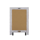English Elm EE1000 Rustic Commercial Grade Magnetic Tabletop Chalkboard - Set of 10 White Wash EEV-10537