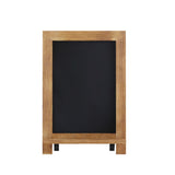 English Elm EE1000 Rustic Commercial Grade Magnetic Tabletop Chalkboard - Set of 10 Torched Brown EEV-10538