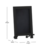 English Elm EE1000 Rustic Commercial Grade Magnetic Tabletop Chalkboard - Set of 10 Black EEV-10539