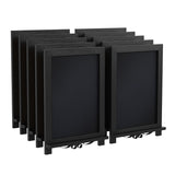 English Elm EE1000 Rustic Commercial Grade Magnetic Tabletop Chalkboard - Set of 10 Black EEV-10543