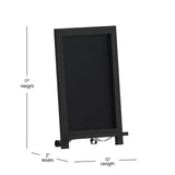 English Elm EE1000 Rustic Commercial Grade Magnetic Tabletop Chalkboard - Set of 10 Black EEV-10543