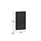 English Elm EE1001 Rustic Commercial Grade Magnetic Wall Mounted Chalkboard - Set of 10 Rustic Black EEV-10548