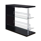 Contemporary Rectangular 2-shelf Bar Unit