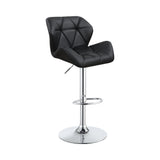 Contemporary Adjustable Bar Stools Chrome and (Set of 2)