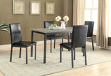 Garza Contemporary Upholstered Dining Chairs Black (Set of 2)