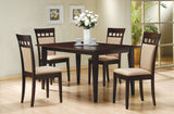 Gabriel Elegant Upholstered Side Chairs Set of 2 - Cappuccino & Tan, Stylish Comfort for Dining