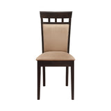 Gabriel Elegant Upholstered Side Chairs Set of 2 - Cappuccino & Tan, Stylish Comfort for Dining