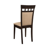 Gabriel Elegant Upholstered Side Chairs Set of 2 - Cappuccino & Tan, Stylish Comfort for Dining