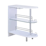 Contemporary 3-tier Bar Unit and Clear