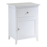 Eugene Accent Table, Nightstand, White