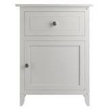 Winsome Wood Eugene Accent Table, Nightstand, White 10115-WINSOMEWOOD