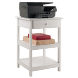 Winsome Wood Delta Home Office Printer Stand, White 10121-WINSOMEWOOD