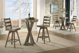 ECI Furniture Pine Crest Bar Complete, Pine & Burnished Gray Distressed Pine & Burnished Gray Hardwood solids and veneers
