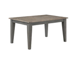 ECI Furniture Pine Crest Leg Table Complete, Pine & Burnished Gray Distressed Pine & Burnished Gray Hardwood solids and veneers