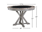 Pine Crest Counter Height Game Table, Pine & Burnished Gray