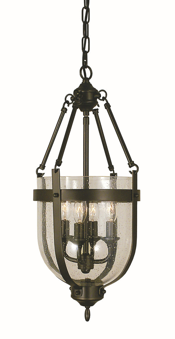 4-Light Mahogany Bronze Hannover Mini-Chandelier