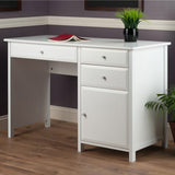 Winsome Wood Delta Home Office Writing Desk, White 10147-WINSOMEWOOD