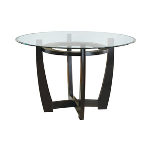 Bloomfield Casual Dining Table Base - Stylish Cappuccino Finish with Contemporary Cross Design