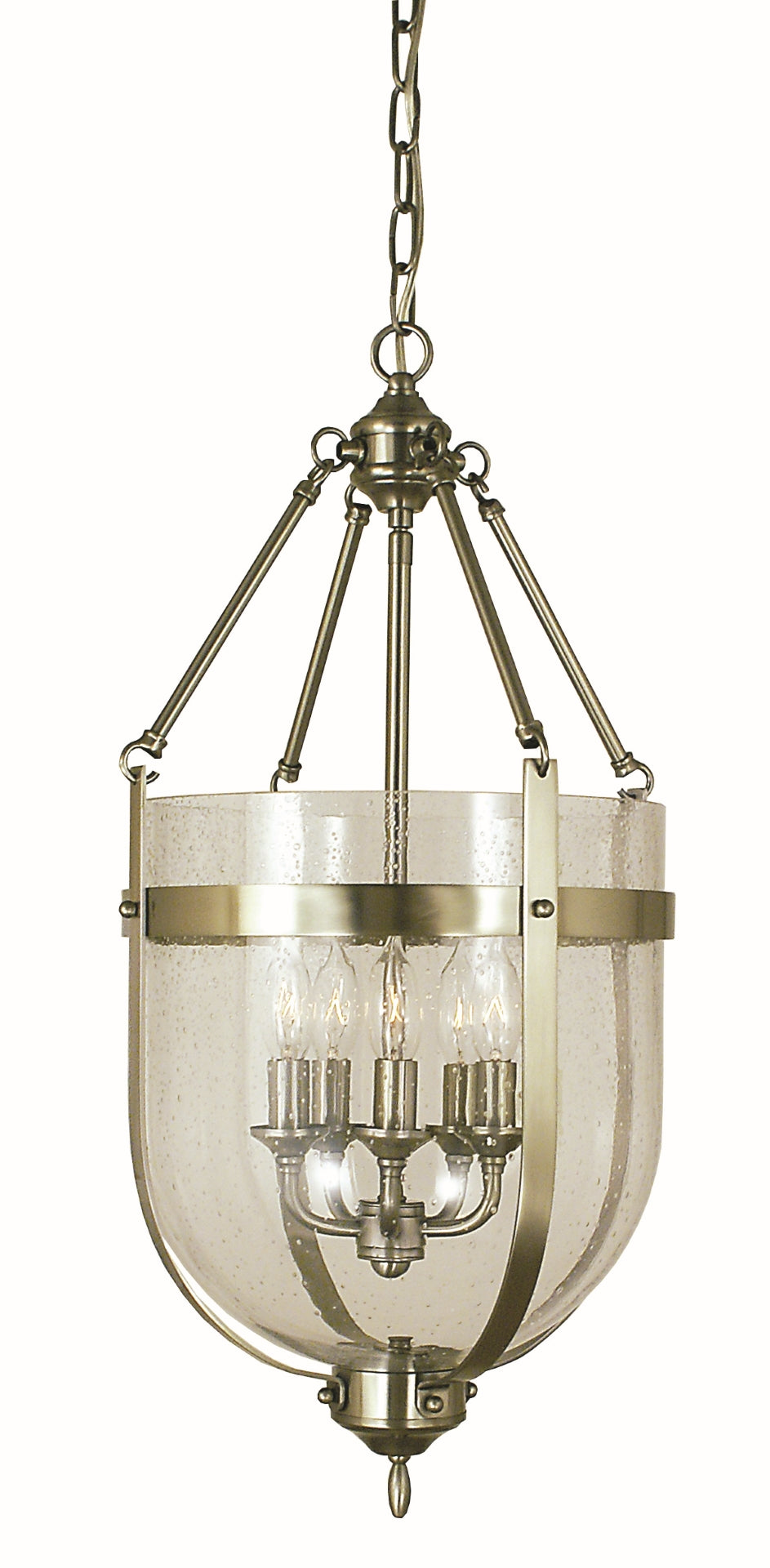 5-Light Brushed Nickel Hannover Dining Chandelier