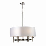 Pembroke 24'' Wide 6-Light Chandelier - Polished Nickel