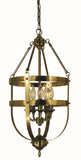 5-Light Antique Brass Hannover Dining Chandelier