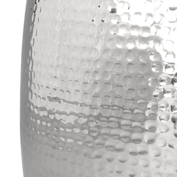 Zuo Modern Solo Aluminum Modern Commercial Grade Side Table Silver Aluminum