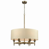 Pembroke 24'' Wide 6-Light Chandelier - Brushed Antique Brass