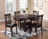 Lavon Traditional 5-piece Dining Room Set Espresso and Black