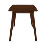 Kersey Retro Chestnut Dining Table with Angled Legs - Stylish Mid-Century Design for 4 Guests