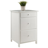 Winsome Wood Delta Home Office File Cabinet, White 10321-WINSOMEWOOD