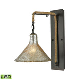 Hand Formed Glass 18'' High 1-Light Sconce - Oil Rubbed Bronze