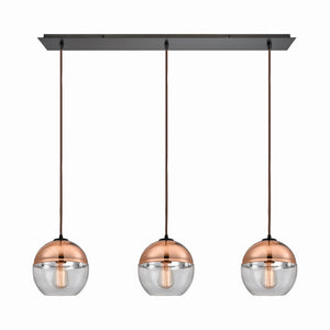 Revelo 36'' Wide 3-Light Multi Pendant - Oil Rubbed Bronze