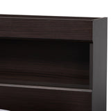 Baxton Studio Blaine Modern and Contemporary Dark Brown Finished Wood Queen Size 6-Drawer Platform Storage Bed