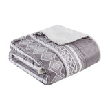 Anderson 100% Polyester Printed Quilted Knitted Mink Throw
